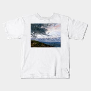 Johan Christian Dahl Study of Drifting Clouds Kids T-Shirt